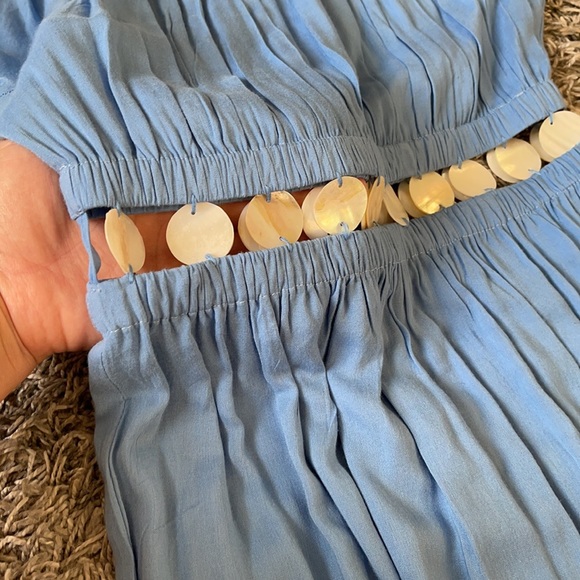 COPY - ~ Seashell off the shoulders Maxi Dress ~ - Picture 6 of 12